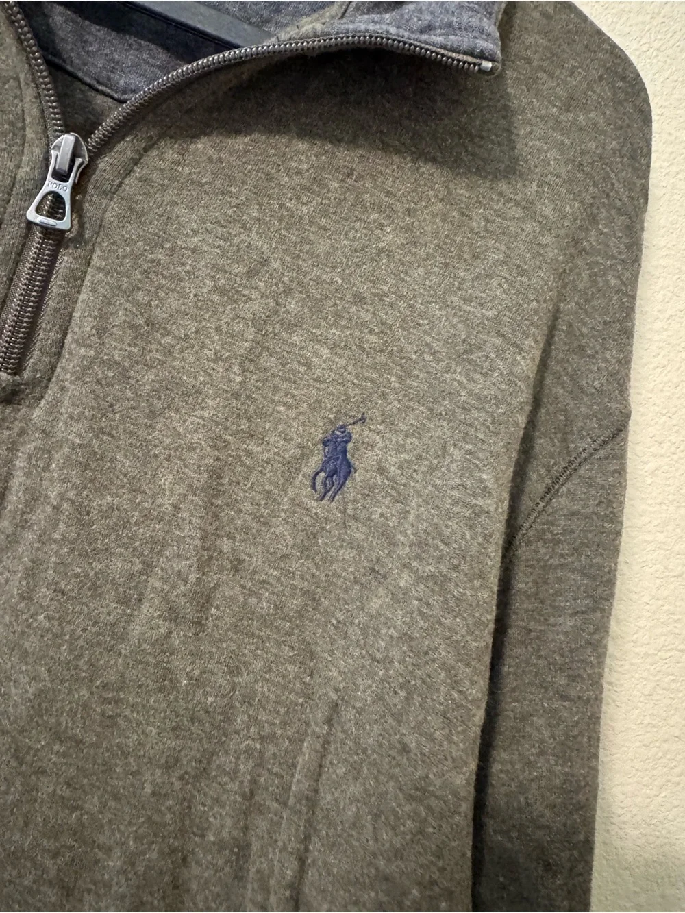 Polo by Ralph Lauren Olive Green Half-Zip Pullover Sweater